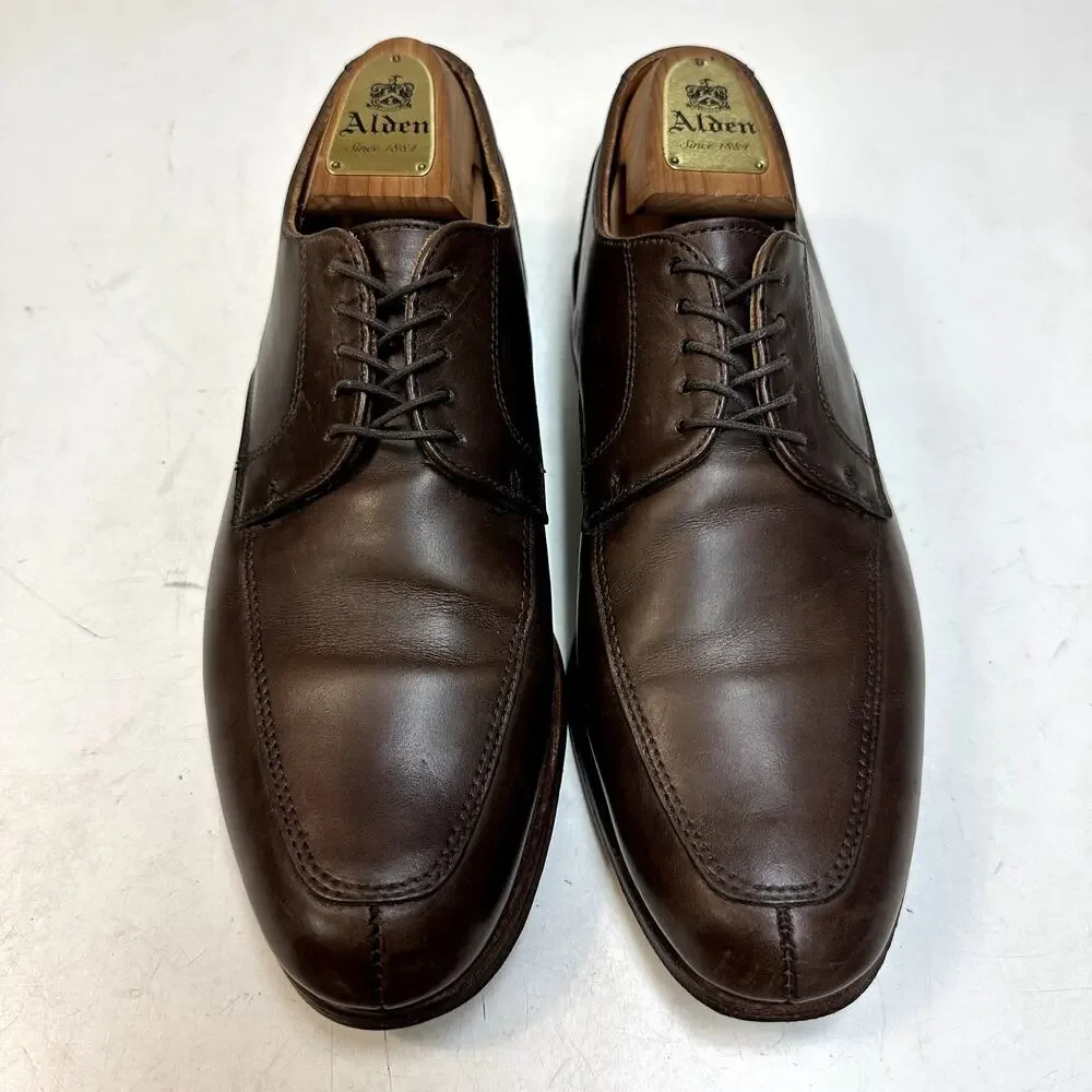 VGUC Rancourt & Co. x Cole Haan Split Toe Derby Brown Calf Made Maine USA 8.5 D